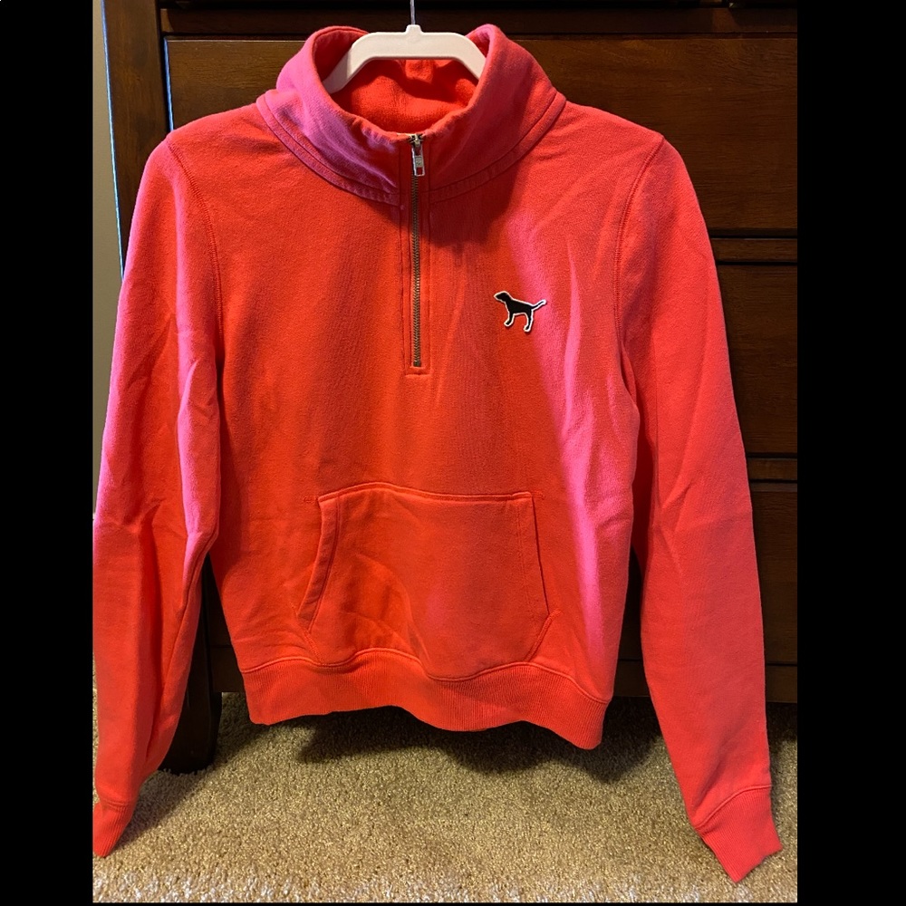 Coral PINK by Victoria’s Secret Half Zip Pullover